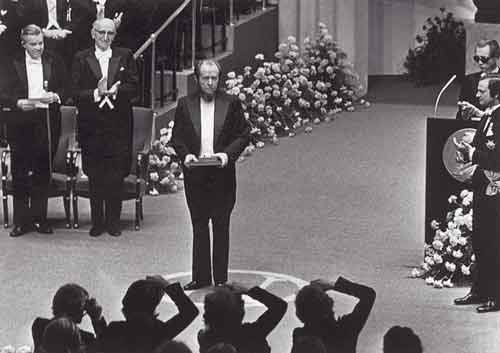 А.И.Солженицына во время вручения Нобелевской премии. Стокгольм. 10 декабря 1974 года
