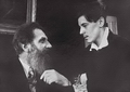 Сигурд Шмидт с отцом О.Ю.Шмидтом. Ленинград. Гостиница «Европейская». 1937