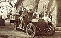 Грузовой автомобиль для перевозки раненых 8-го Передового медицинскогоотряда ВЗС. Май 1915 года**