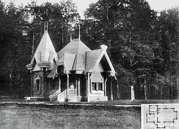 Охотничий домик в Муромцеве. Арх. П.С.Бойцов. Фото 1890-х годов
