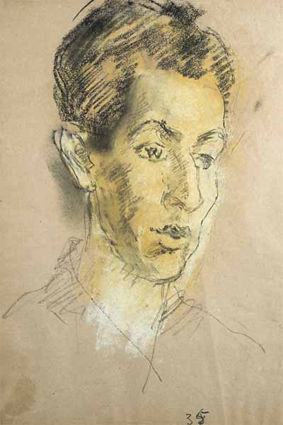 Портрет Валерия Фалька. Середина 1930-х годов. Бумага, пастель, уголь
