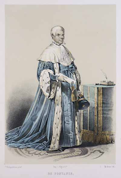 Луи де Фонтан. Ш.Бур с оригинала Ф.Филиппото. 1846. Цветная литография
