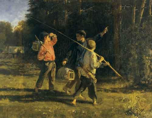 А.И.Корзухин. Птичьи враги. 1887
