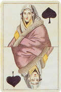 Неизвестный художник. Дама пик (Зима). Германия, Лейпциг. 1814–1815