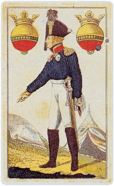 А.Баумгартнер. Король бубенцов (Александр I). Германия, Лейпциг. 1815
