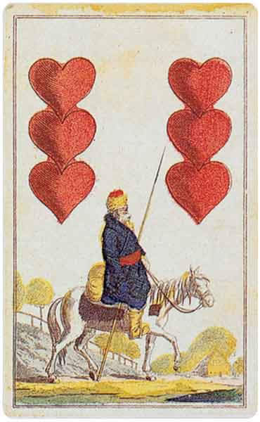 А.Баумгартнер. Шестерка сердец. Германия, Лейпциг. 1815
