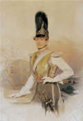 П.Соколов. Портрет графа В.Г.Строганова. 1823. Акварель