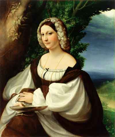 Корреджо. Женский портрет. Около 1520. Холст, масло. ГЭ
