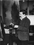 Л.С.Бакст в своей мастерской. 1908