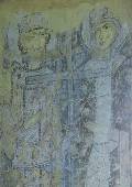 Святые Константин и Елена. Фреска по сухой штукатурке в Мартиевской паперти. Вторая половина XI века