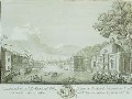 Вид Летнего сада со стороны Фонтанки. Гравюра по рисунку М.И.Махаева. 1753