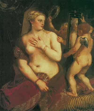 Тициан. Венера перед зеркалом. 1557–1558. Холст, масло. Национальная галерея. Вашингтон
