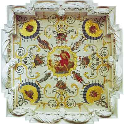 Ф.Пильман. Роспись плафона в Большом зале дворца Монплезир. 1721
