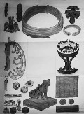 Предметы и изделия уральских заводов. Рисунок из рукописи В.Геннина