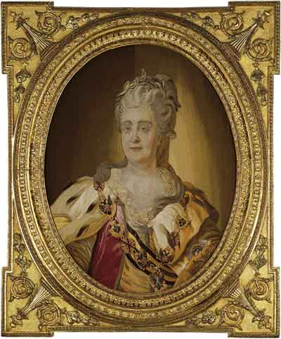 Неизвестный автор по оригиналу Ф.Рокотова. Портрет императрицы Екатерины II. 1782–1783
