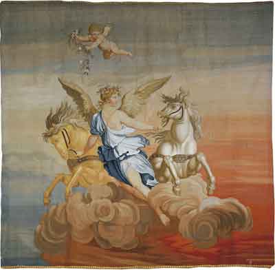 Неизвестный автор. Нимфа, ведущая лошадей. Создана для украшения кабинета императора Александра I в Зимнем дворце. 1821
