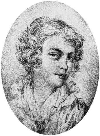 М.А.Протасова (в замужестве Мойер). Рисунок карандашом В.А.Жуковского. 1811
