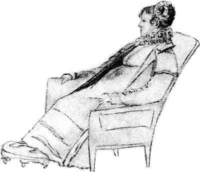 М.А.Мойер. Рисунок карандашом А.А.Воейковой (?) 1823
