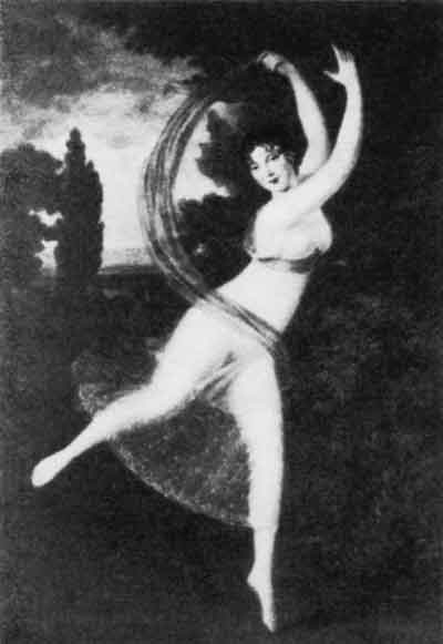 Неизвестный художник. Танец с шалью в Венском театре. Конец XVIII века
