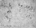 Кинтоури. Рисунок пером В.Ходжабегова (?)  1910-е годы.  Из собрания Манденовых