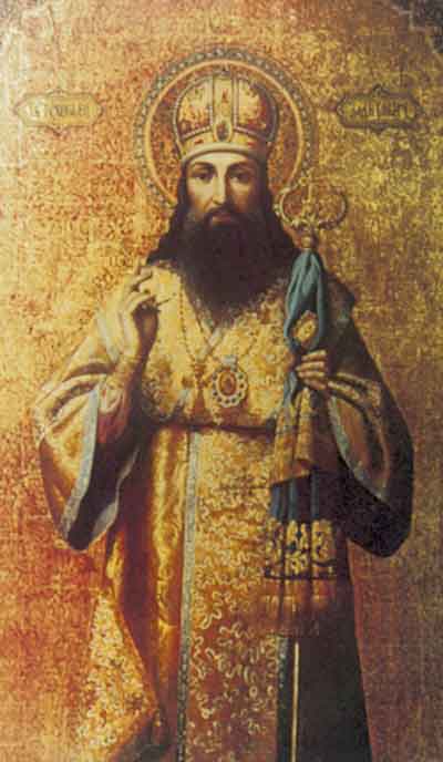 Икона св.Тихона Задонского. XIX век
