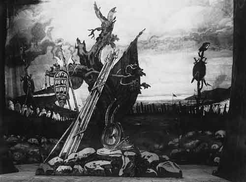 Декорация к спектаклю «Король Лир» В.Шекспира. 1920
