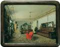 Неизвестный художник. Гостиная в петербургской квартире А.И.Блока. 1840-е годы. Холст, масло. ГЛМ