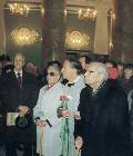 Э.А.Фальц-Фейн и Д. С. Лихачев в Санкт-Петербургском Суворовском училище (бывший Пажеский корпус). 1998