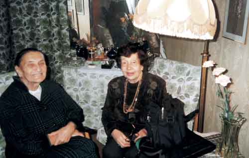 М.Ф.Ширманова (справа) и М.А.Розанова (Юнге). 1990-е годы