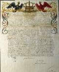 Грамота прусского короля Фридриха-Вильгельма I царю Петру I с благодарностью за политическую поддержку, признание королевского титула и поздравление в связи с коронацией. 22 августа 1702 года. РГАДА