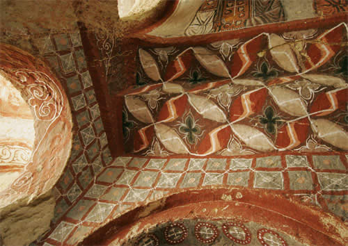 Фрагмент росписи церкви  Мерием Ана.  Х век. Район Гёреме. Каппадокия
