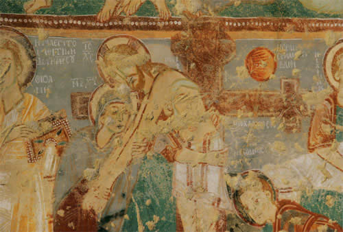 Фрагмент росписи церкви Токалы. Х век. Район Гёреме. Каппадокия
