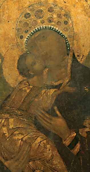 Богоматерь Владимирская (Волоколамская). Икона. Москва. Около 1572 года. ЦМиАР
