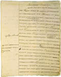 Первая страница рукописи М.Н.Волконской «Дневная записка для собственной памяти». 1810. Государственный музей Л.Н.Толстого