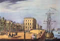 Вид набережной Невы у Летнего сада. 1822. Неизвестный художник. Раскрашенная литография