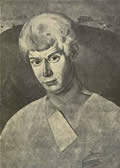 Портрет С.Есенина. 1923. Холст, масло. Местонахождение неизвестно