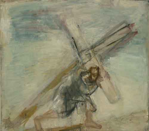 Павел Никонов. Несущий крест. 2005. Холст, масло. 160х180
