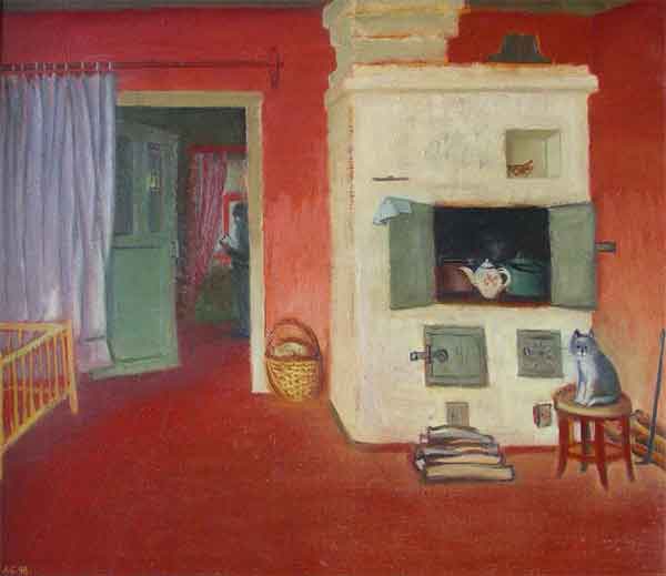 Александр Бабин. Красная кухня. 1998
